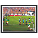 Some Kick by Seanie (2022 Comic Art Tribute) - Classic Semi-Glossy Paper Wooden Framed Poster