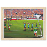 Some Kick by Seanie (2022 Comic Art Tribute) - Classic Semi-Glossy Paper Wooden Framed Poster