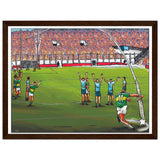 Some Kick by Seanie (2022 Comic Art Tribute) - Classic Semi-Glossy Paper Wooden Framed Poster